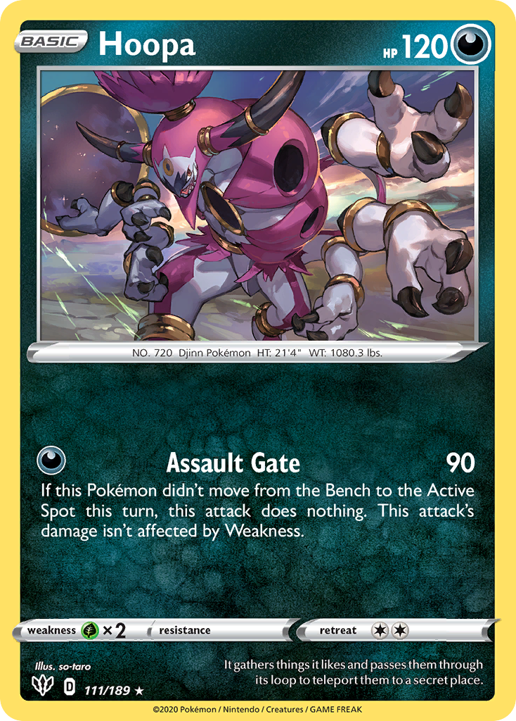 Hoopa (111/189) [Sword & Shield: Darkness Ablaze] | Play N Trade Winnipeg