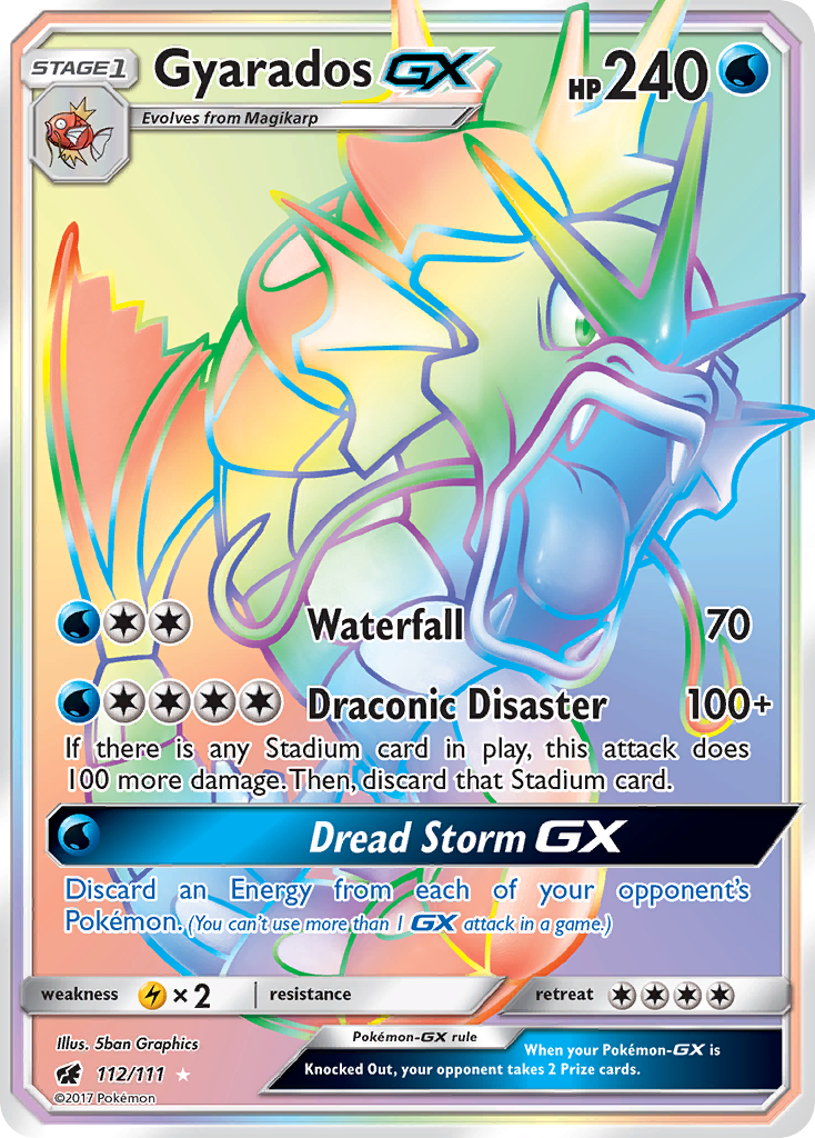 Gyarados GX (112/111) [Sun & Moon: Crimson Invasion] | Play N Trade Winnipeg