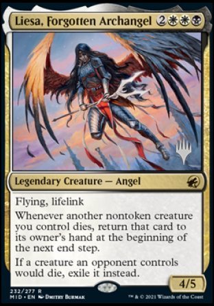 Liesa, Forgotten Archangel (Promo Pack) [Innistrad: Midnight Hunt Promos] | Play N Trade Winnipeg