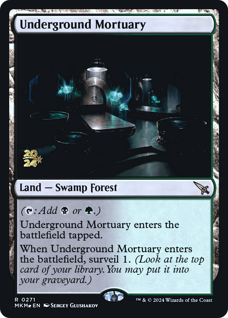 Underground Mortuary [Murders at Karlov Manor Prerelease Promos] | Play N Trade Winnipeg