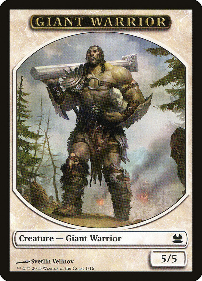 Giant Warrior [Modern Masters Tokens] | Play N Trade Winnipeg