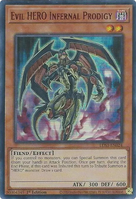 Evil HERO Infernal Prodigy (Red) [LDS3-EN024] Ultra Rare | Play N Trade Winnipeg