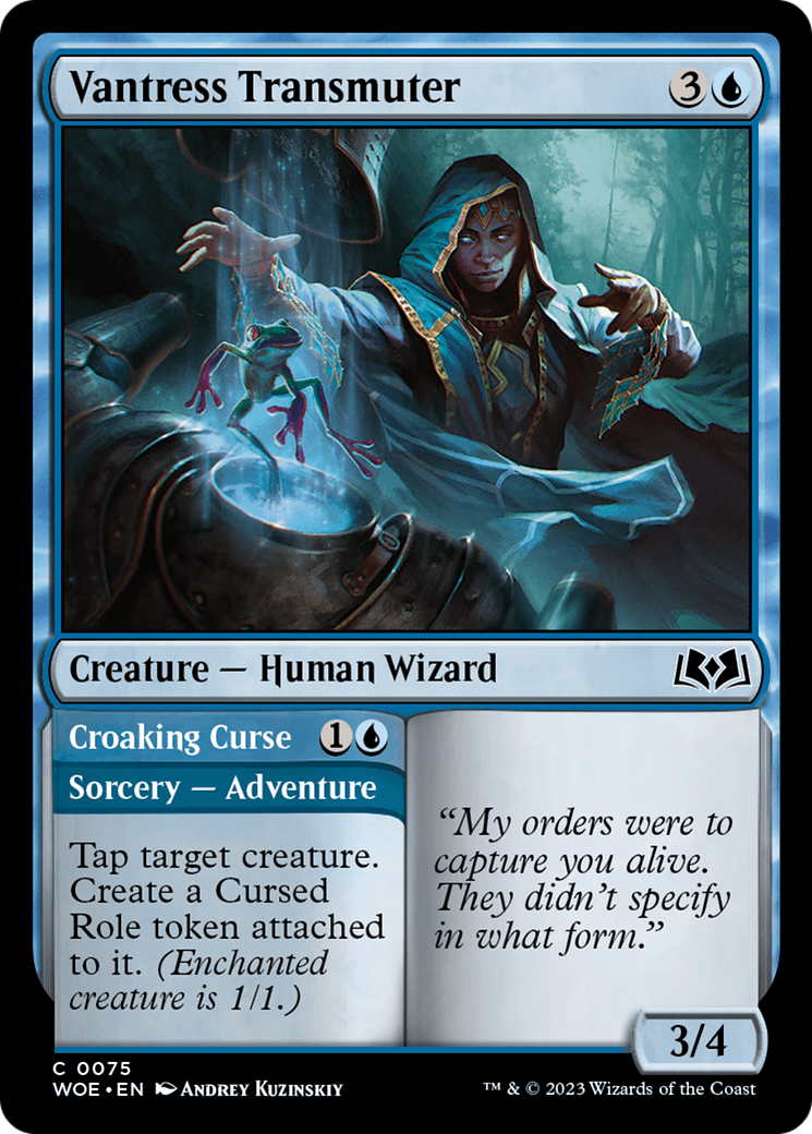 Vantress Transmuter // Croaking Curse [Wilds of Eldraine] | Play N Trade Winnipeg