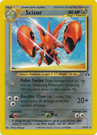 Scizor (29/75) [Neo Discovery Unlimited] | Play N Trade Winnipeg