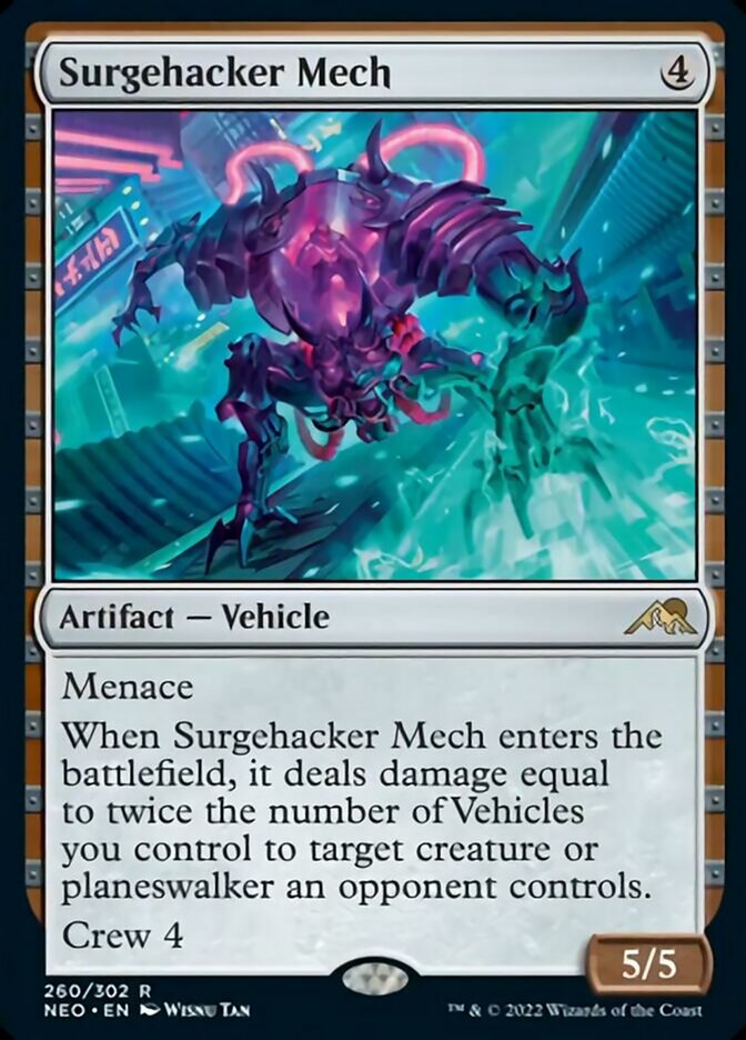 Surgehacker Mech [Kamigawa: Neon Dynasty] | Play N Trade Winnipeg