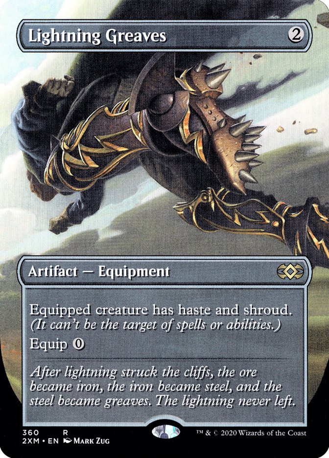 Lightning Greaves (Toppers) [Double Masters Extended Art] | Play N Trade Winnipeg