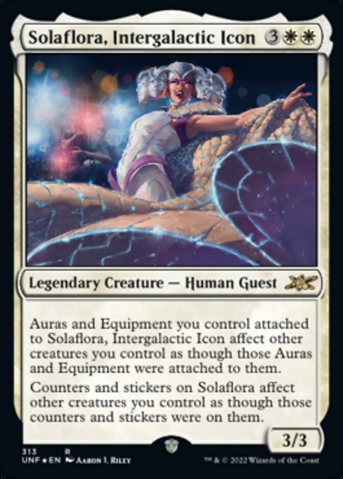 Solaflora, Intergalactic Icon (Galaxy Foil) [Unfinity] | Play N Trade Winnipeg