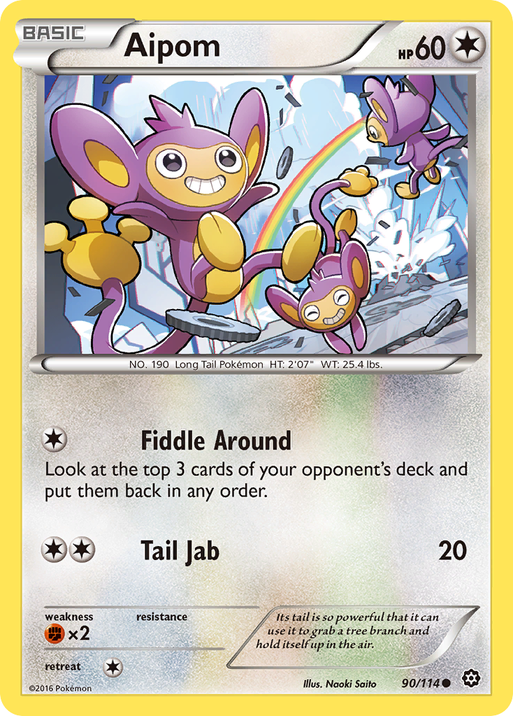 Aipom (90/114) [XY: Steam Siege] | Play N Trade Winnipeg