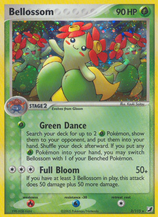 Bellossom (3/115) [EX: Unseen Forces] | Play N Trade Winnipeg