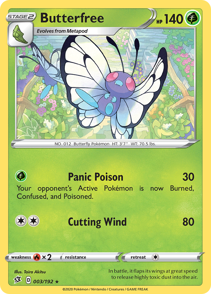 Butterfree (003/192) [Sword & Shield: Rebel Clash] | Play N Trade Winnipeg