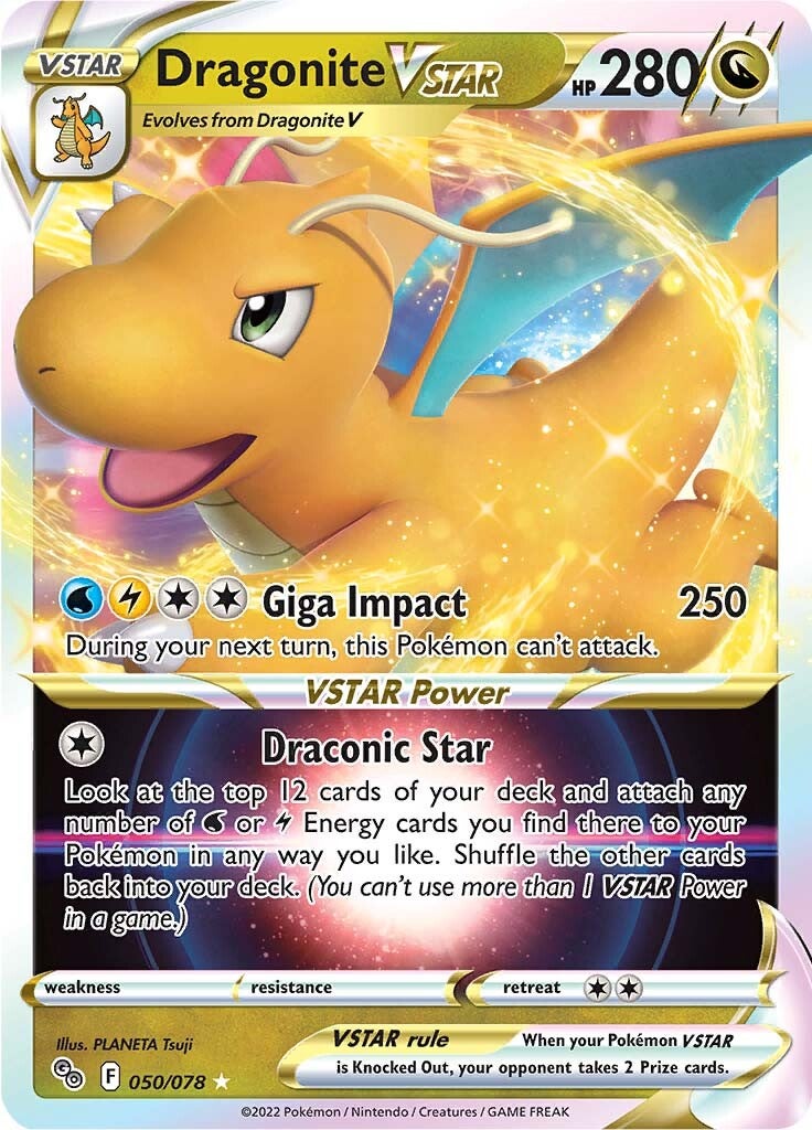 Dragonite VSTAR (050/078) [Pokémon GO] | Play N Trade Winnipeg