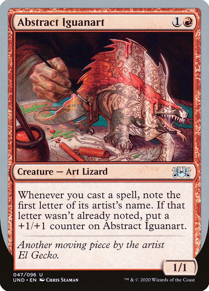 Abstract Iguanart [Unsanctioned] | Play N Trade Winnipeg