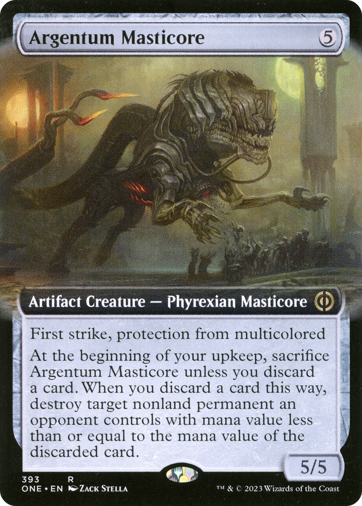 Argentum Masticore (Extended Art) [Phyrexia: All Will Be One] | Play N Trade Winnipeg