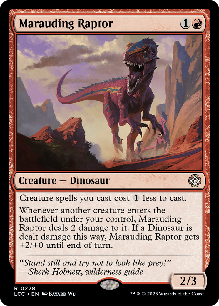 Marauding Raptor [The Lost Caverns of Ixalan Commander] | Play N Trade Winnipeg