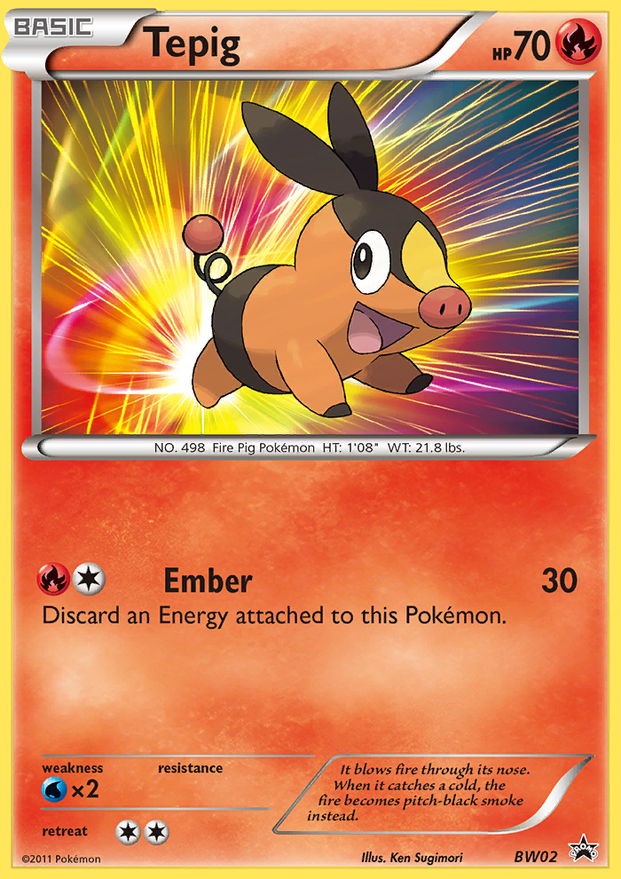 Tepig (BW02) [Black & White: Black Star Promos] | Play N Trade Winnipeg