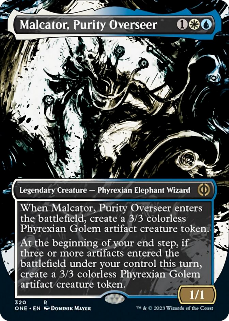 Malcator, Purity Overseer (Borderless Ichor) [Phyrexia: All Will Be One] | Play N Trade Winnipeg