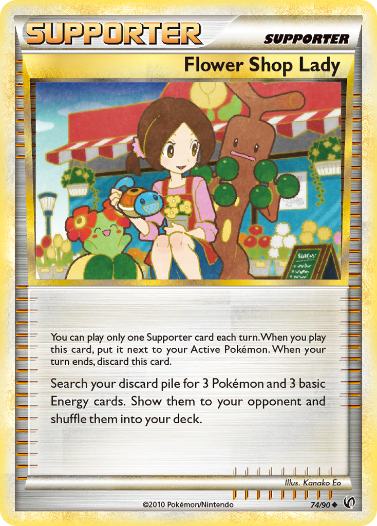 Flower Shop Lady (74/90) [HeartGold & SoulSilver: Undaunted] | Play N Trade Winnipeg