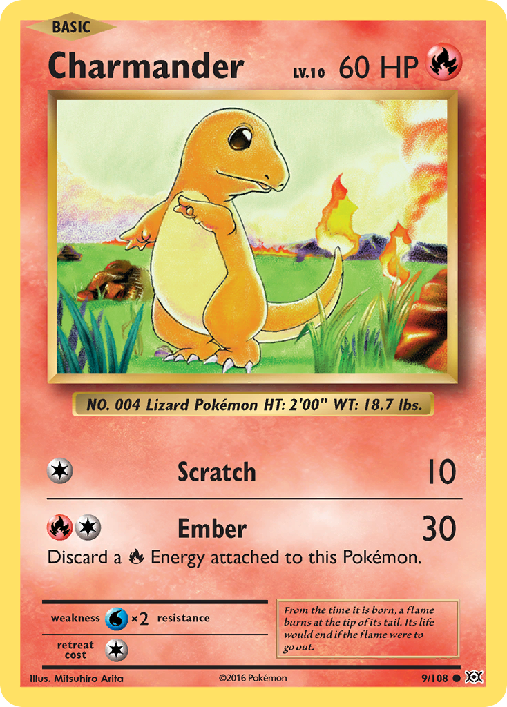 Charmander (9/108) [XY: Evolutions] | Play N Trade Winnipeg