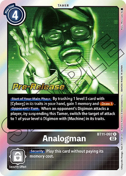 Analogman [BT11-092] [Dimensional Phase Pre-Release Promos] | Play N Trade Winnipeg