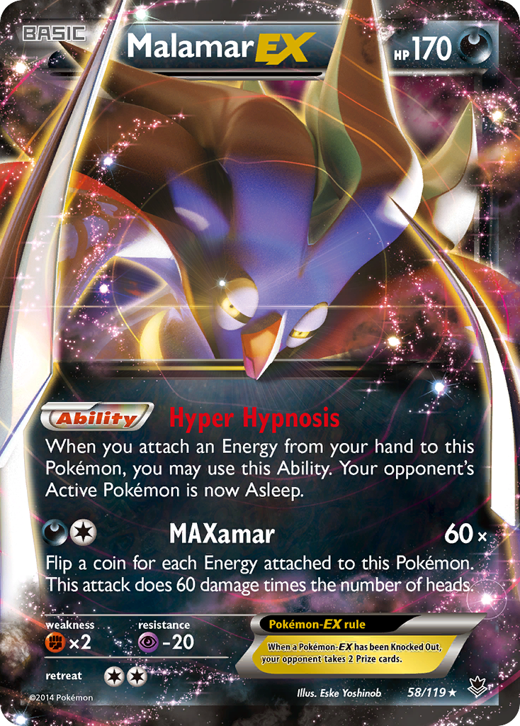 Malamar EX (58/119) [XY: Phantom Forces] | Play N Trade Winnipeg