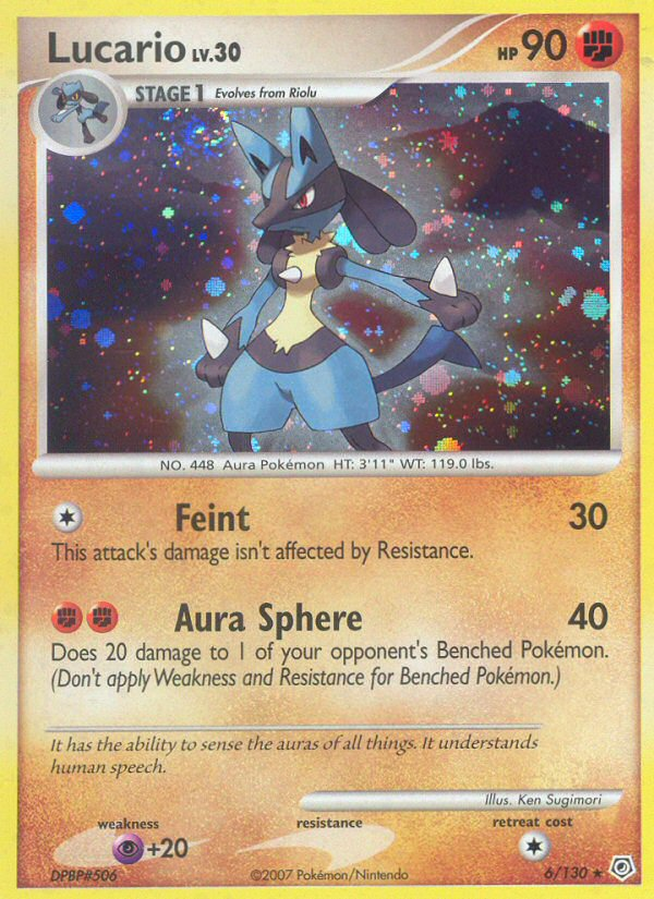 Lucario (6/130) [Diamond & Pearl: Base Set] | Play N Trade Winnipeg