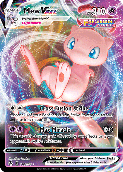 Mew VMAX (114/264) [Sword & Shield: Fusion Strike] | Play N Trade Winnipeg