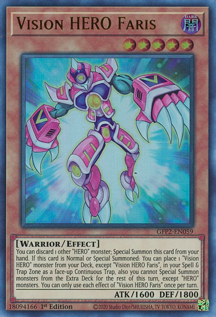 Vision HERO Faris [GFP2-EN059] Ultra Rare | Play N Trade Winnipeg