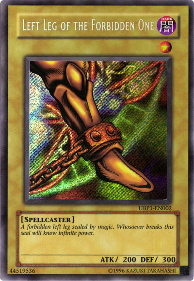 Left Leg of the Forbidden One [UBP1-EN002] Secret Rare | Play N Trade Winnipeg