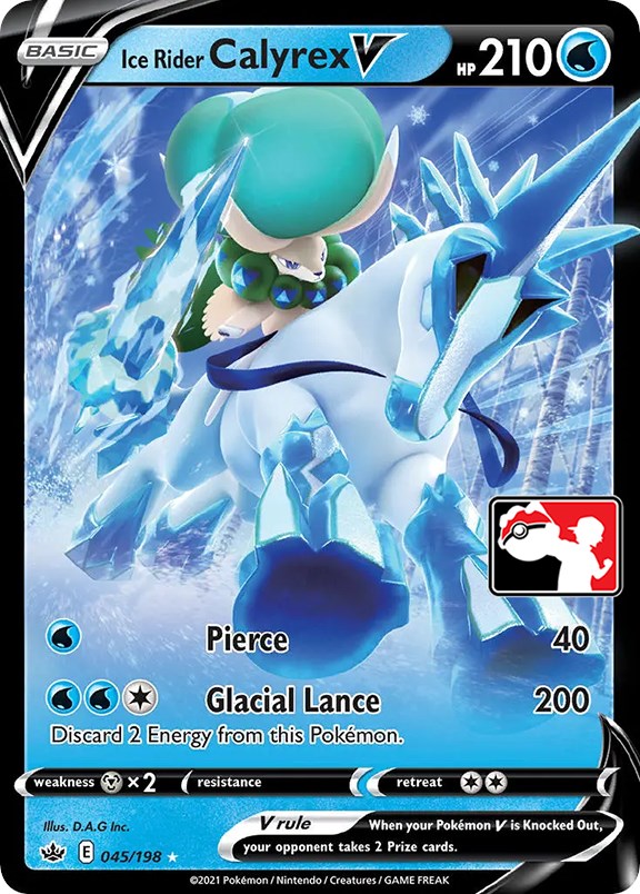 Ice Rider Calyrex V (045/198) [Prize Pack Series One] | Play N Trade Winnipeg