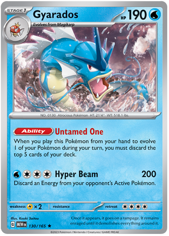 Gyarados (130/165) [Scarlet & Violet: 151] | Play N Trade Winnipeg