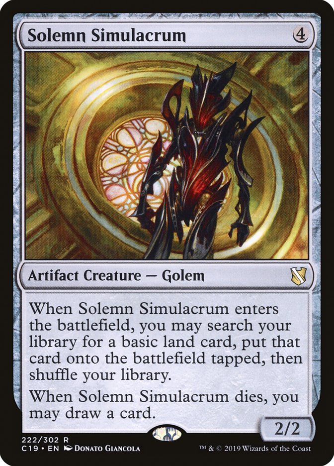 Solemn Simulacrum [Commander 2019] | Play N Trade Winnipeg