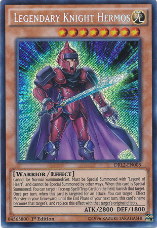 Legendary Knight Hermos [DRL2-EN008] Secret Rare | Play N Trade Winnipeg