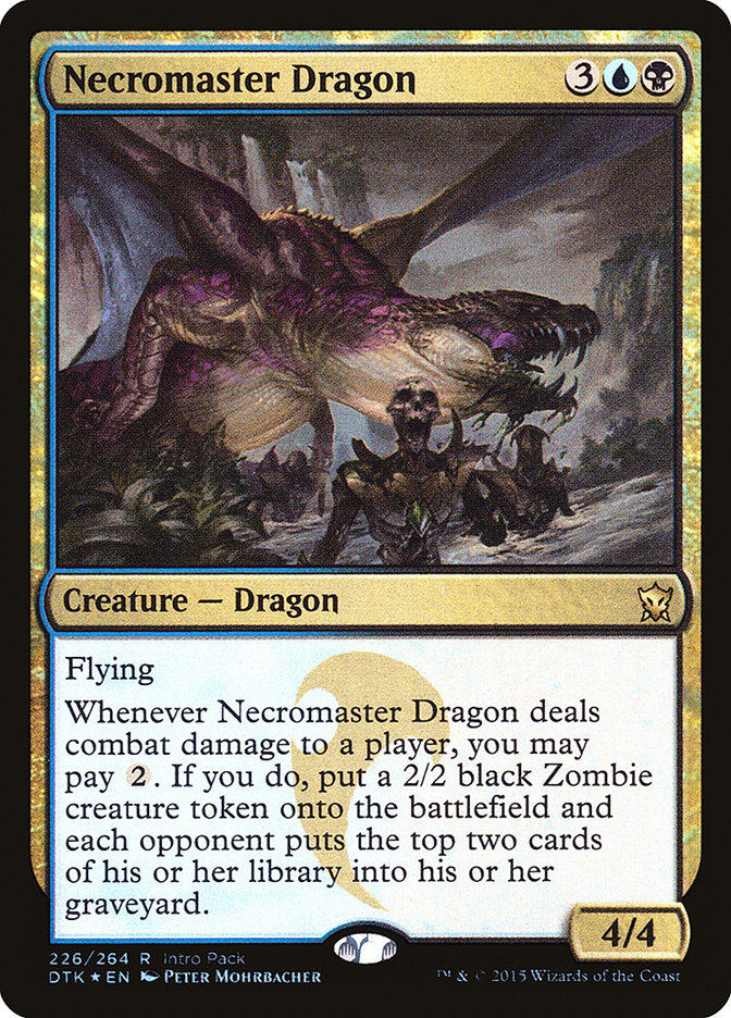Necromaster Dragon (Intro Pack) [Dragons of Tarkir Promos] | Play N Trade Winnipeg
