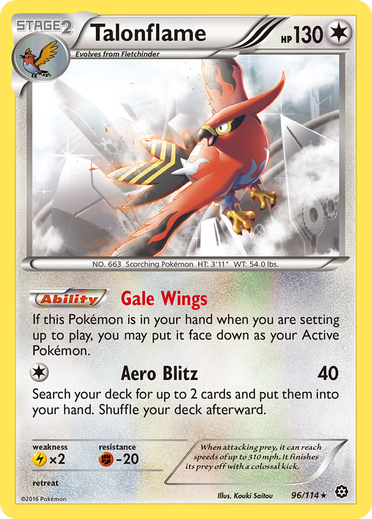 Talonflame (96/114) [XY: Steam Siege] | Play N Trade Winnipeg