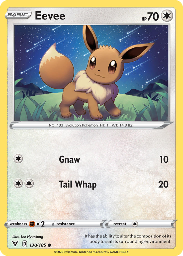 Eevee (130/185) [Sword & Shield: Vivid Voltage] | Play N Trade Winnipeg