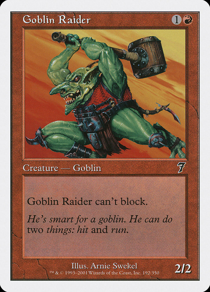 Goblin Raider [Seventh Edition] | Play N Trade Winnipeg