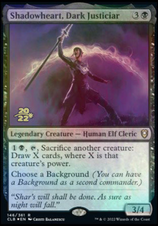 Shadowheart, Dark Justiciar [Commander Legends: Battle for Baldur's Gate Prerelease Promos] | Play N Trade Winnipeg