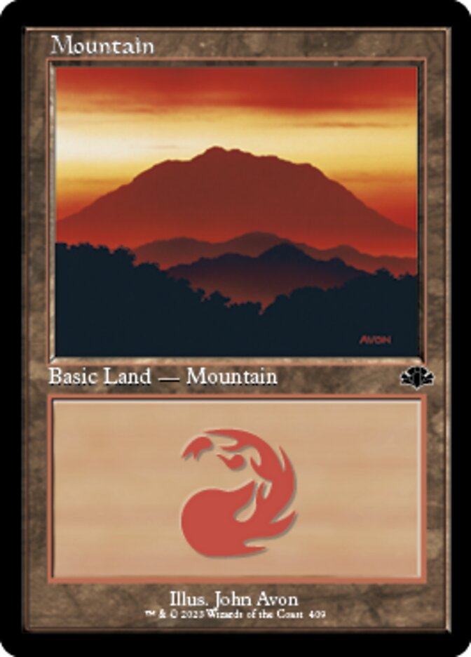 Mountain (409) (Retro) [Dominaria Remastered] | Play N Trade Winnipeg