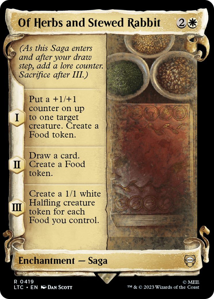 Of Herbs and Stewed Rabbit [The Lord of the Rings: Tales of Middle-Earth Commander Showcase Scrolls] | Play N Trade Winnipeg