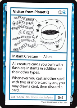 Visitor from Planet Q (2021 Edition) [Mystery Booster Playtest Cards] | Play N Trade Winnipeg