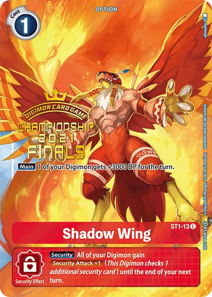 Shadow Wing [ST1-13] (2021 Championship Finals Tamer's Evolution Pack) [Starter Deck: Gaia Red Promos] | Play N Trade Winnipeg