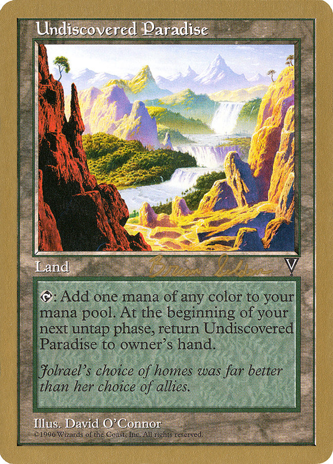 Undiscovered Paradise (Brian Selden) [World Championship Decks 1998] | Play N Trade Winnipeg