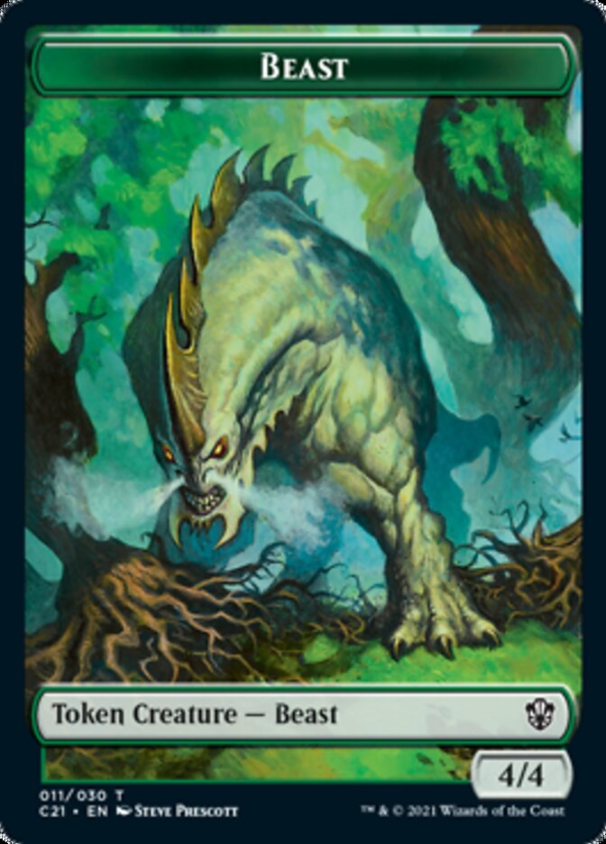 Beast (011) // Insect Token [Commander 2021 Tokens] | Play N Trade Winnipeg