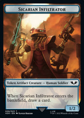 Soldier (003) // Sicarian Infiltrator Double-sided Token (Surge Foil) [Universes Beyond: Warhammer 40,000 Tokens] | Play N Trade Winnipeg