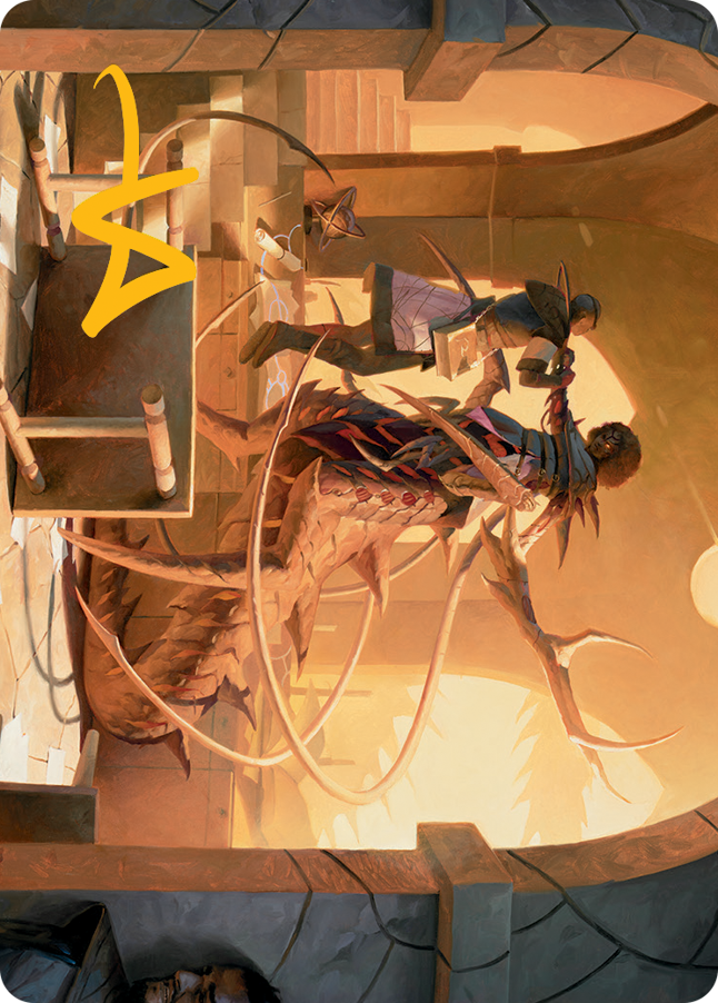 Rona, Tolarian Obliterator Art Card (Gold-Stamped Signature) [March of the Machine Art Series] | Play N Trade Winnipeg