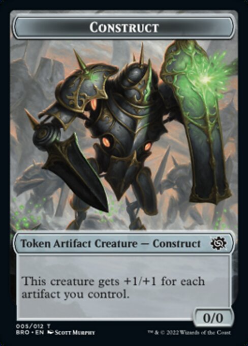 Powerstone // Construct (005) Double-Sided Token [The Brothers' War Tokens] | Play N Trade Winnipeg