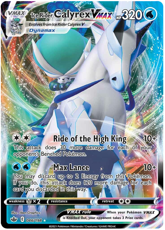 Ice Rider Calyrex VMAX (046/198) [Sword & Shield: Chilling Reign] | Play N Trade Winnipeg