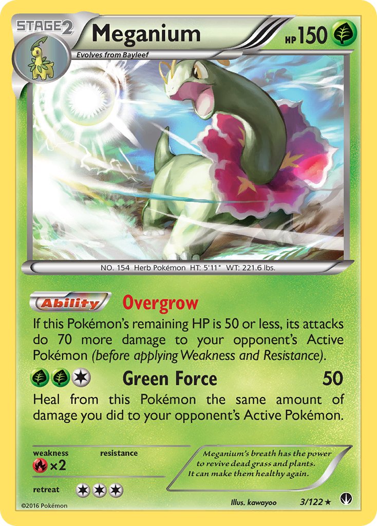 Meganium (3/122) (Cosmos Holo) (Blister Exclusive) [XY: BREAKpoint] | Play N Trade Winnipeg