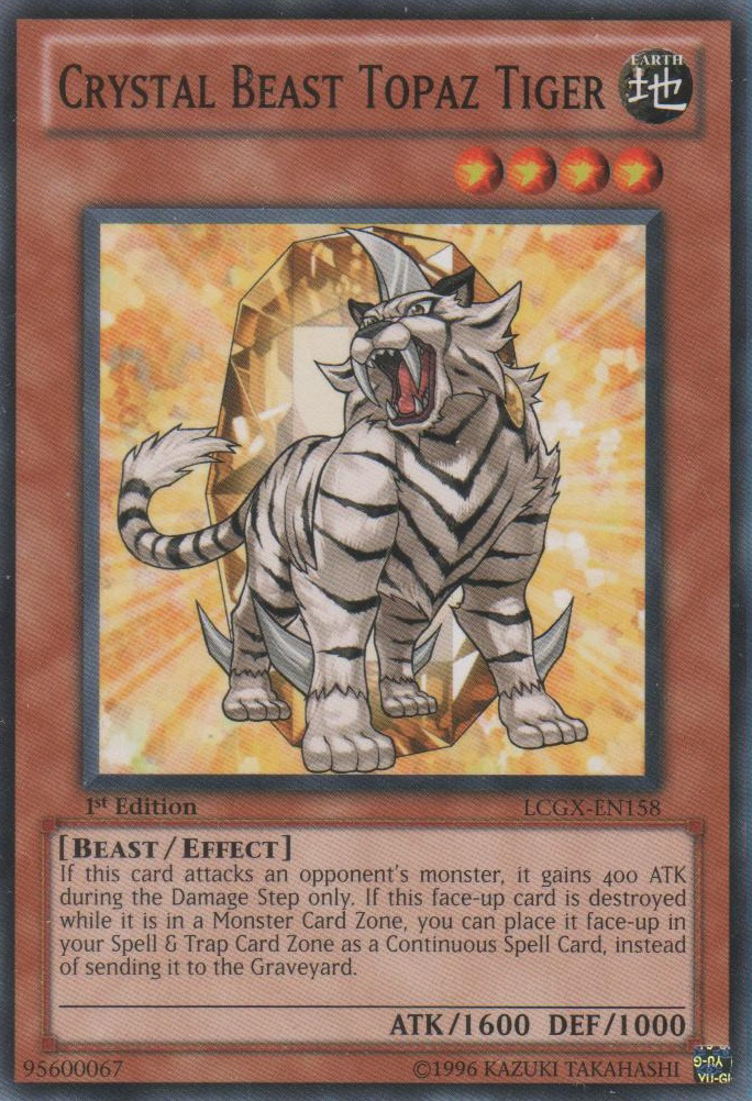 Crystal Beast Topaz Tiger [LCGX-EN158] Common | Play N Trade Winnipeg