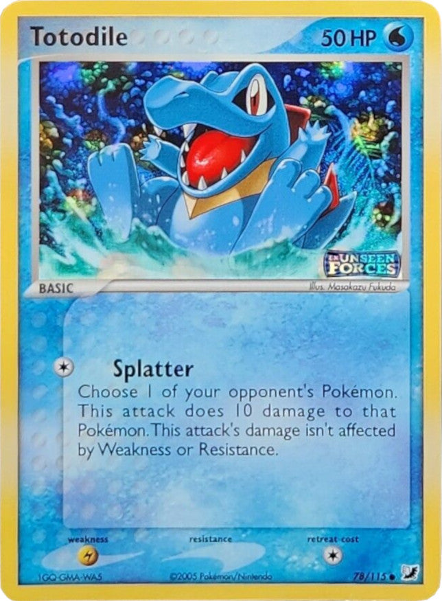 Totodile (78/115) (Stamped) [EX: Unseen Forces] | Play N Trade Winnipeg